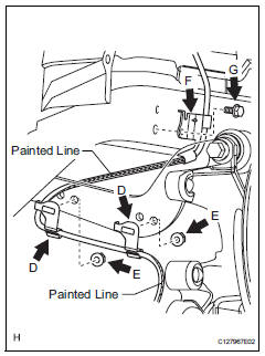 Toyota RAV4. Install skid control sensor wire