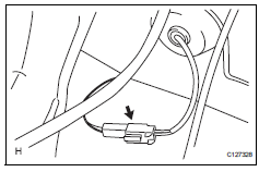 Toyota RAV4. Remove rear speed sensor lh