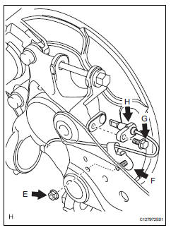 Toyota RAV4. Remove rear speed sensor lh