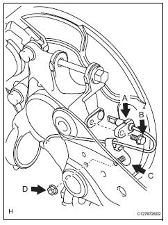 Toyota RAV4. Install rear speed sensor lh