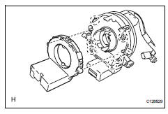 Toyota RAV4. Remove steering angle sensor