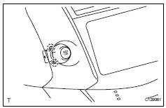 Toyota RAV4. Remove traction control switch (auto lsd switch)