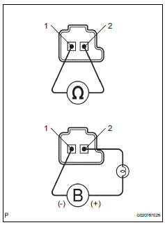Toyota RAV4. Inspect shift solenoid valve sl1