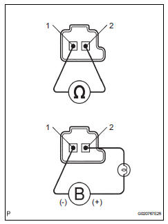 Toyota RAV4. Inspect shift solenoid valve sl1