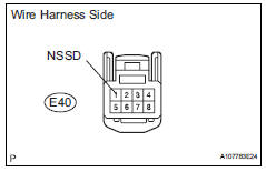 Toyota RAV4. Check wire harness (park/neutral position switch - transmission control switch)