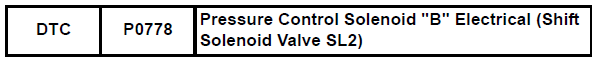 Toyota RAV4. Pressure control solenoid "b" electrical (shift solenoid valve sl2)