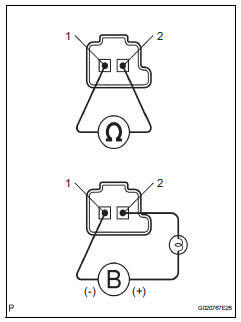 Toyota RAV4. Inspect shift solenoid valve sl2