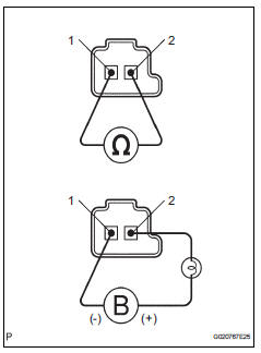 Toyota RAV4. Inspect shift solenoid valve sl1