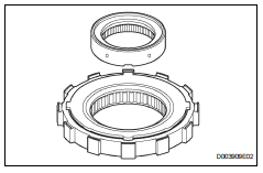 Toyota RAV4. Remove 1-way clutch assembly