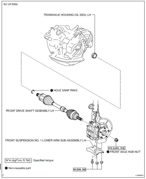Toyota RAV4. Differential oil seal