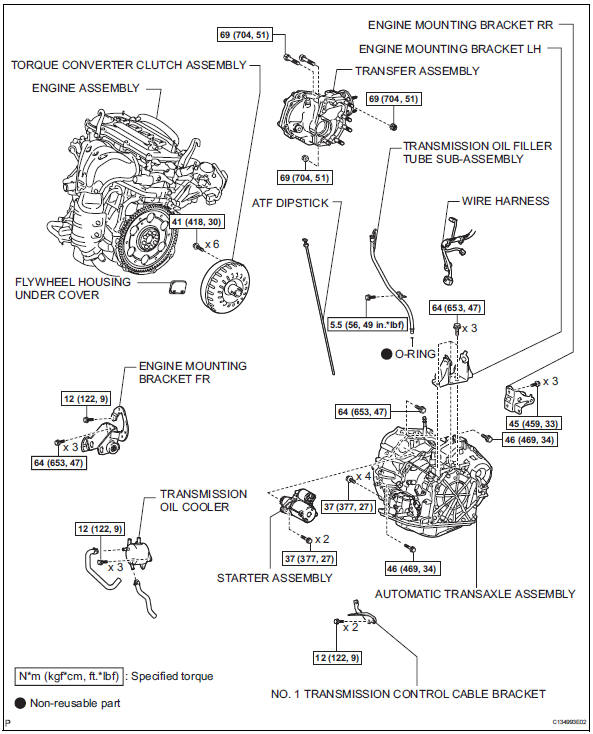 Toyota RAV4. Automatic transaxle assembly