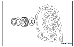 Toyota RAV4. Remove input sun gear