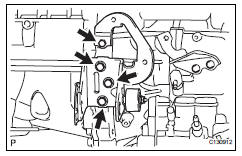 Toyota RAV4. Remove engine mounting bracket fr