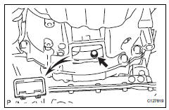 Toyota RAV4. Remove automatic transaxle assembly