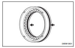 Toyota RAV4. Remove 1st and reverse brake piston