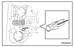 Toyota RAV4. Remove check ball body