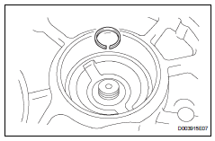 Toyota RAV4. Remove underdrive output shaft oil seal ring