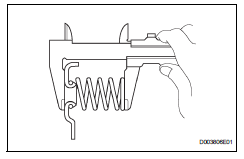 Toyota RAV4. Inspect underdrive brake return spring sub-assembly