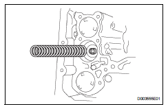 Toyota RAV4. Remove c-3 accumulator piston