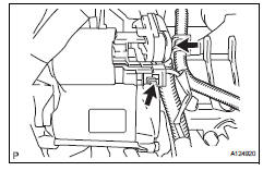 Toyota RAV4. Install starter assembly