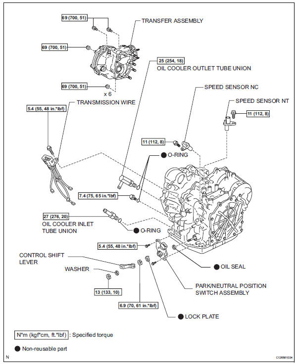 Toyota RAV4. Automatic transaxle unit