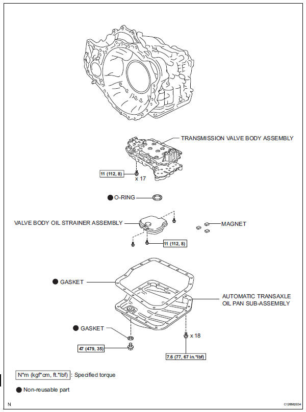 Toyota RAV4. Automatic transaxle unit