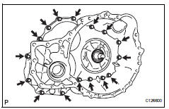 Toyota RAV4. Remove transaxle housing