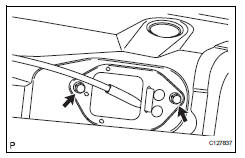 Toyota RAV4. Remove transaxle control cable assembly