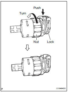 Toyota RAV4. Install transaxle control cable assembly