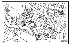 Toyota RAV4. Install transaxle control cable assembly
