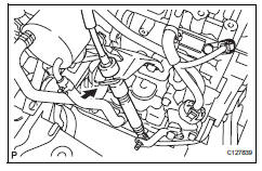 Toyota RAV4. Remove transaxle control cable assembly