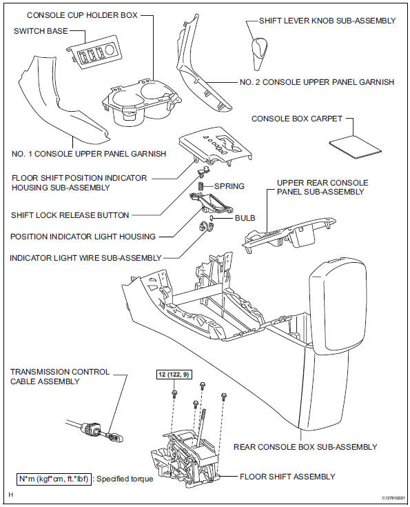 Toyota RAV4. Floor shift assembly