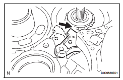 Toyota RAV4. Remove underdrive planetary gear assembly