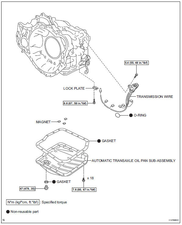 Toyota RAV4. Transmission wire