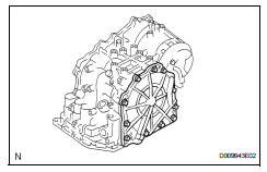 Toyota RAV4. Remove transaxle rear cover subassembly