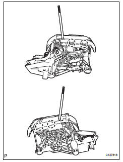 Toyota RAV4. Remove lower position indicator housing
