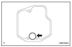 Toyota RAV4. Remove valve body oil strainer assembly