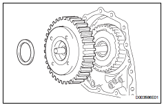 Toyota RAV4. Remove direct clutch assembly