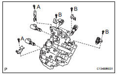 Toyota RAV4. Install transmission valve body assembly