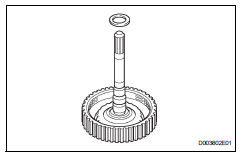 Toyota RAV4. Remove direct clutch assembly