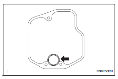 Toyota RAV4. Install valve body oil strainer assembly