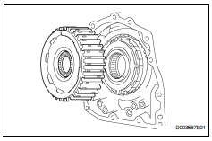 Toyota RAV4. Remove rear planetary sun gear assembly