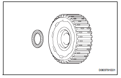 Toyota RAV4. Remove rear planetary sun gear assembly