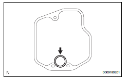 Toyota RAV4. Remove valve body oil strainer assembly