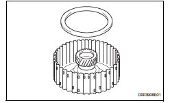 Toyota RAV4. Remove rear planetary sun gear assembly