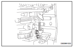 Toyota RAV4. Install parking lock pawl bracket