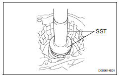 Toyota RAV4. Install counter drive gear