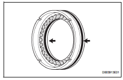 Toyota RAV4. Install 1st and reverse brake piston