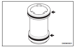 Toyota RAV4. Install c-1 accumulator piston