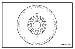 Toyota RAV4. Install front planetary gear assembly